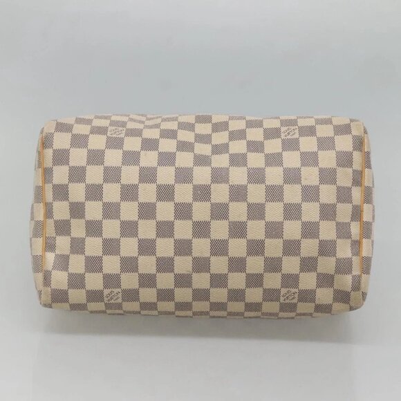 LOUIS VUITTON Damier Azur Speedy 30 Hand Bag N41533 LV Auth 129882 - Picture 7 of 16